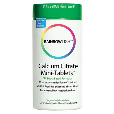 Цитрат кальцію Calcium Citrate Mini-Tablets Rainbow Light 120 таблеток