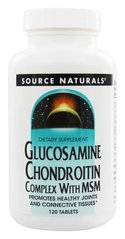 Фотография - Глюкозамін і хондроїтин Glucosamine Chondroitin MSM Source Naturals комплекс 120 таблеток