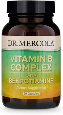 Витамины группы В с бенфотиамином Vitamin B Complex Dr. Mercola 60 капсул
