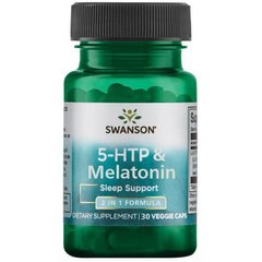 Фотография - 5 НТР + Мелатонін 5-HTP + Melatonin Swanson 30 капсул