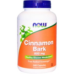 Кора кориці Cinnamon Bark Now Foods 600 мг 240 капсул