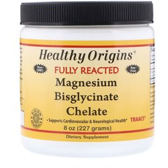 Магній Бісгліцінат Magnesium Bisglycinate Chelate Healthy Origins 227 г