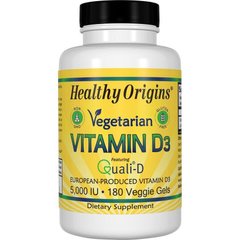 Фотография - Вітамін D3 Vegetarian Vitamin D3 Healthy Origins 5000 МО 30 капсул