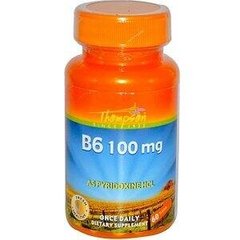 Витамин В6 Vitamin B-6 Thompson 100 мг 60 таблеток