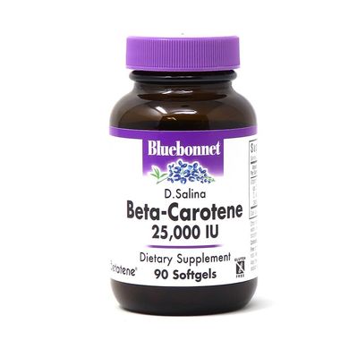 Бета каротин Beta-Carotene Bluebonnet Nutrition 25000 МЕ 90 капсул