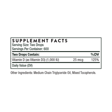 Фотография - Витамин D Vitamin D Thorne Research 30 мл