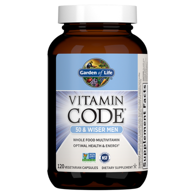 Фотография - Вітаміни для чоловіків 50+Vitamin Code 50 & Wiser Men Garden of Life 120 капсул