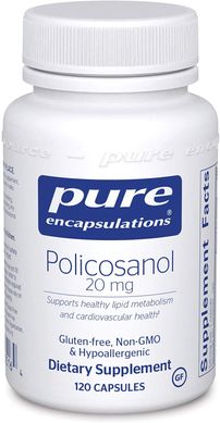Фотография - Поликазанол Policosanol Pure Encapsulations 20 мг 120 капсул