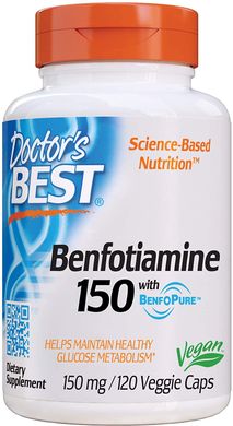 Фотография - Бенфотиамин Benfotiamine Doctor's Best 150 мг 120 капсул