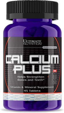 Кальций Calcium Plus Ultimate Nutrition 45 таблеток