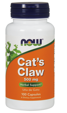 Котячий кіготь Cat's Claw Now Foods 500 мг 100 капсул