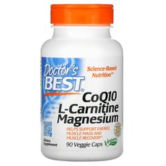 Фотография - Коензим Q10, карнитин та магній CoQ10 L-Carnitine Magnesium Doctor's Best 90 капсул