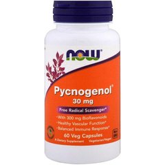 Пікногенол (кора сосни) Pycnogenol Now Foods 30 мг 60 капсул