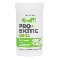 Пробіотики Probiotic Mega Nature's Plus 120 млпд КОЕ 30 капсул
