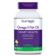 Фотография - Рыбий жир Омега-3 Omega-3 30% Natrol лимон 1000 мг 90 капсул