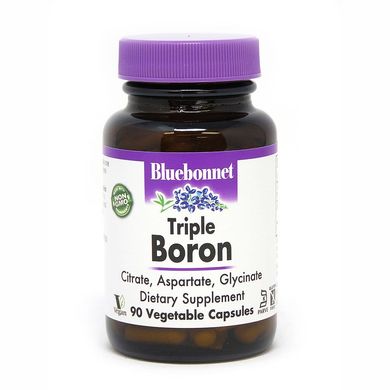 Тройной бор Triple Boron Bluebonnet Nutrition 90 капсул