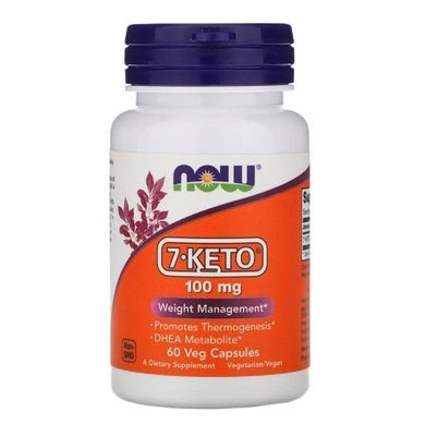 Фотография - 7 кето Дегідроепіандростерон 7-Keto Now Foods 100 мг 60 капсул