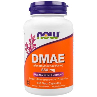 Фотография - DMAE Диметиламиноэтанол Now Foods 250 мг 100 капсул