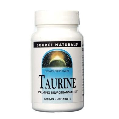 Таурин Taurine Source Naturals 500 мг 60 таблеток