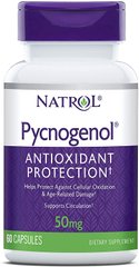Фотография - Пикногенол (кора сосны) Pycnogenol Natrol 50 мг 60 капсул