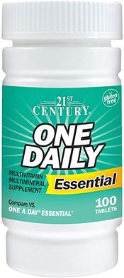 Фотография - Витамины One Daily Essential Multivitamin Multimineral 21st Century 100 таблеток