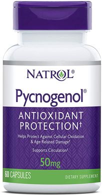 Фотография - Пікногенол (кора сосни) Pycnogenol Natrol 50 мг 60 капсул