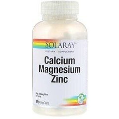 Кальцій магній і цинк Calcium Magnesium Zinc Solaray 250 капсул