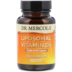 Фотография - Витамин D3 липосомальный Liposomal Vitamin D3 Dr. Mercola 10000 МЕ 30 капсул