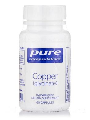 Медь цитрат Copper citrate Pure Encapsulations 60 капсул