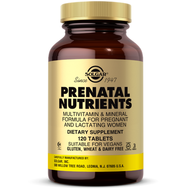 Комплекс вітамінів для вагітних Prenatal Multivitamin & Mineral Solgar 120 таблеток