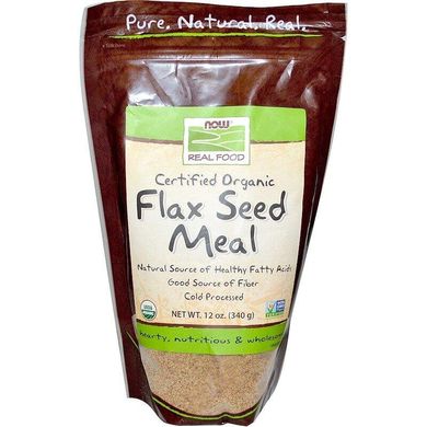 Льняное питание Flax Seed Meal Now Foods Real Food органик 340 г