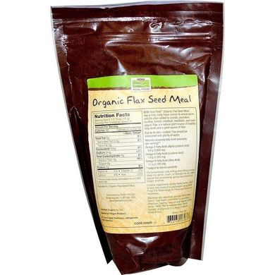 Льняное питание Flax Seed Meal Now Foods Real Food органик 340 г