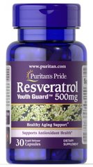 Ресвератрол Resveratrol Puritan's Pride 500 мг 30 капсул