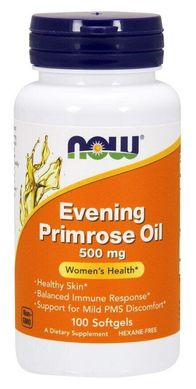 Олія вечірньої примули Evening Primrose Oil Now Foods 500 мг 100 капсул