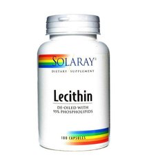 Фотография - Лецитин із сої Lecithin Solaray 1000 мг 100 капсул