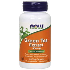 Зелений чай Green Tea Extract Now Foods 400 мг 100 капсул