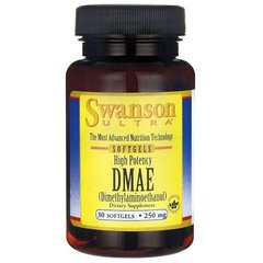 Фотография - DMAE Диметиламиноэтанол Swanson 250 мг 30 капсул