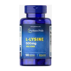 L- лизин L-Lysine Puritan's Pride 500 мг 100 капсул