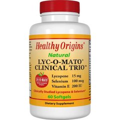 Фотография - Лікопін Lyco-O-mato Clinical Trio (Tomato Lycopene Complex+ Selenium+Vitamin E) Healthy Origins 15 мг+100 мг+200 МО 60 капсул