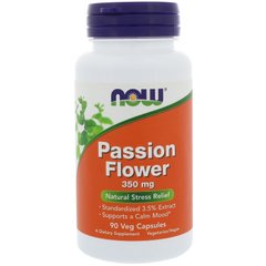 Фотография - Страстоцвет экстракт цветов PassionFlower Now Foods 350 мг 90 капсул
