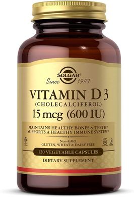 Фотография - Витамин D3 Vitamin D3 Solgar 600 МЕ 120 капсул