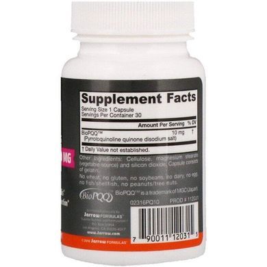Фотография - Пирролохинолинхинон PQQ Jarrow Formulas 10 мг 30 капсул