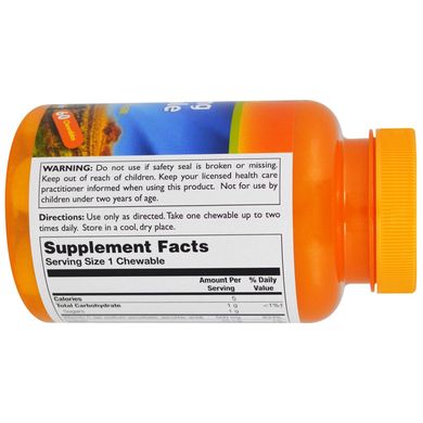 Фотография - Вітамін С Vitamin C Chewable Thompson жувальний апельсин 500 мг 60 таблеток