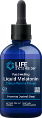 Фотография - Мелатонин жидкий быстродействующий Fast-Acting Liquid Melatonin Life Extension цитрус ваниль 59 мл