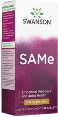 Фотография - Аденозилметионин SAM-e SAMe Swanson 200 мг 60 таблеток