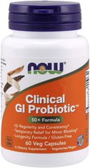Пробіоти Clinical GI Probiotic 50+ Formula Now Foods 60 капсул