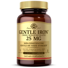 Залізо Gentle Iron Solgar 25 мг 90 капсул