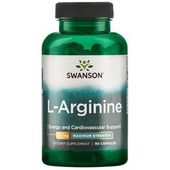 L-Аргинин L-Arginine Swanson 850 мг 90 капсул