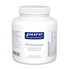 Фотография - Риб'ячий жир в триглицеридній формі з олією огуречника EFA Essentials Pure Encapsulations 120 капсул