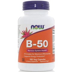 Вітаміни групи В B-50 Now Foods 100 капсул